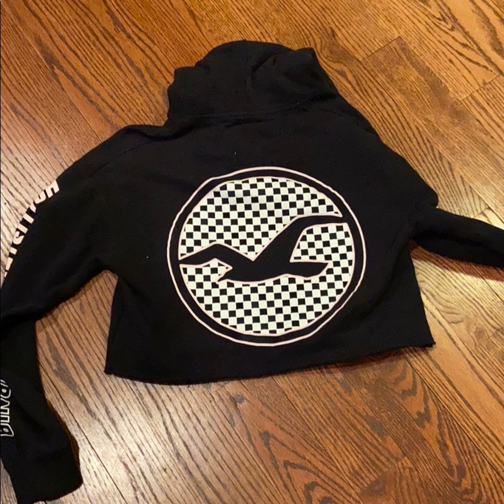 Cropped hollister hoodie